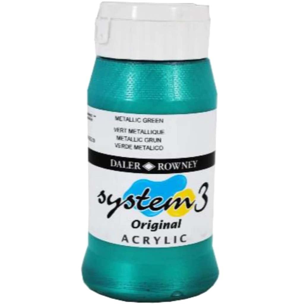 Daler Rowney System 3 Acrylic Paint 500ml Jar