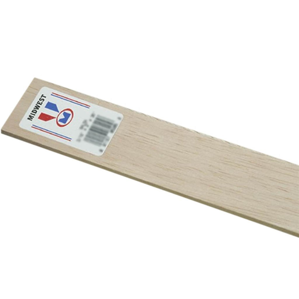 Balsa Wood Strips 1/16 x 1/2 x 36in