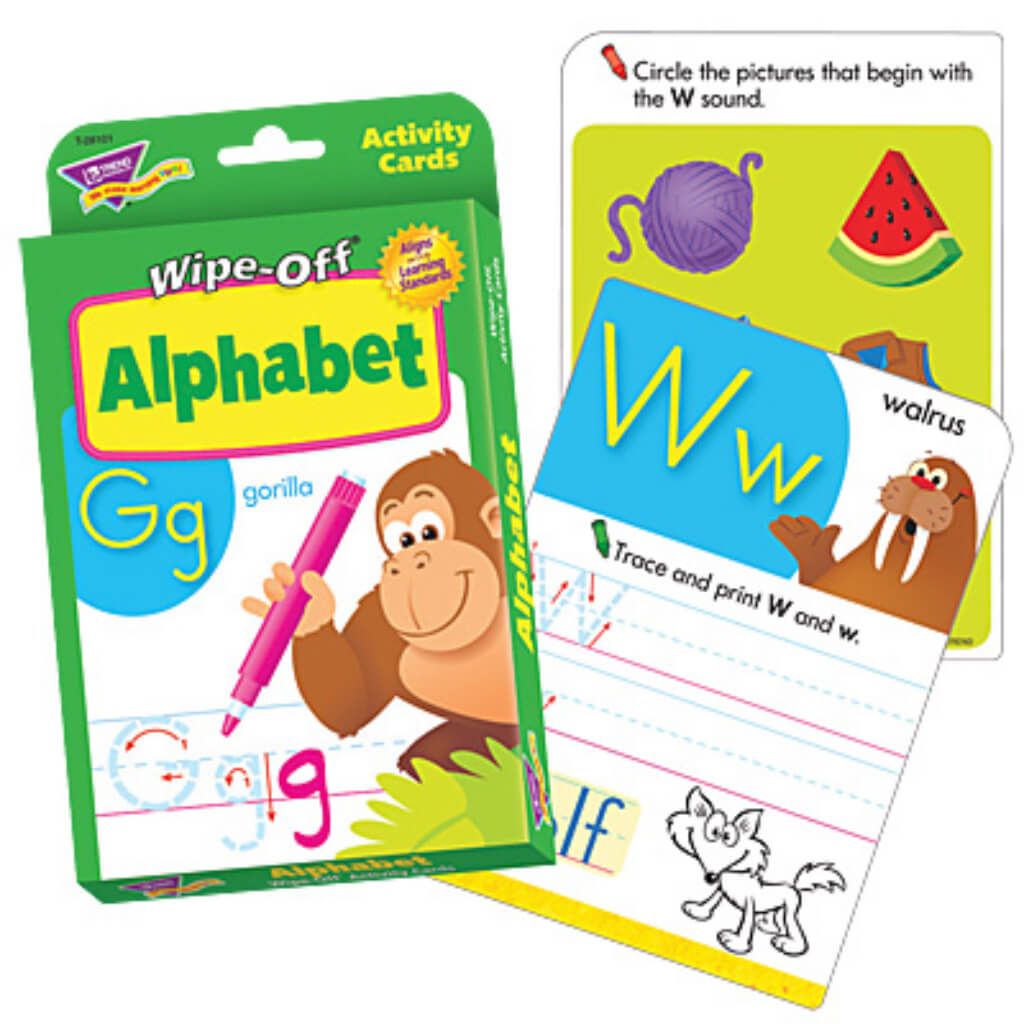 Alphabet Wipe-Off Activity Cards