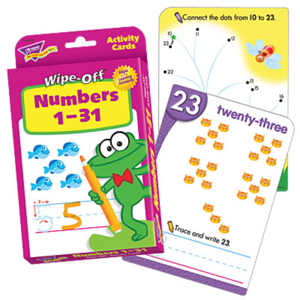 Numbers 1-31 Wipe-Off 