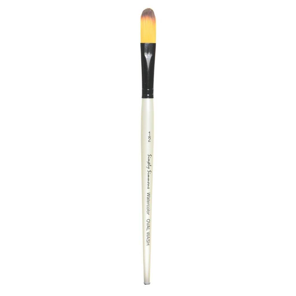 Simply Simmons  Watercolor Oval Wash Synthetic Brushes