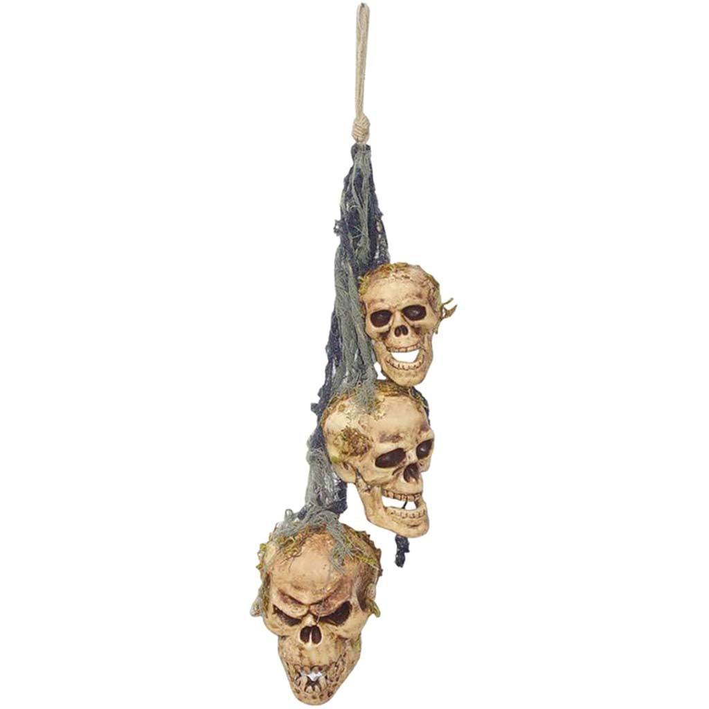 Hanging Rotten Skull Windchime