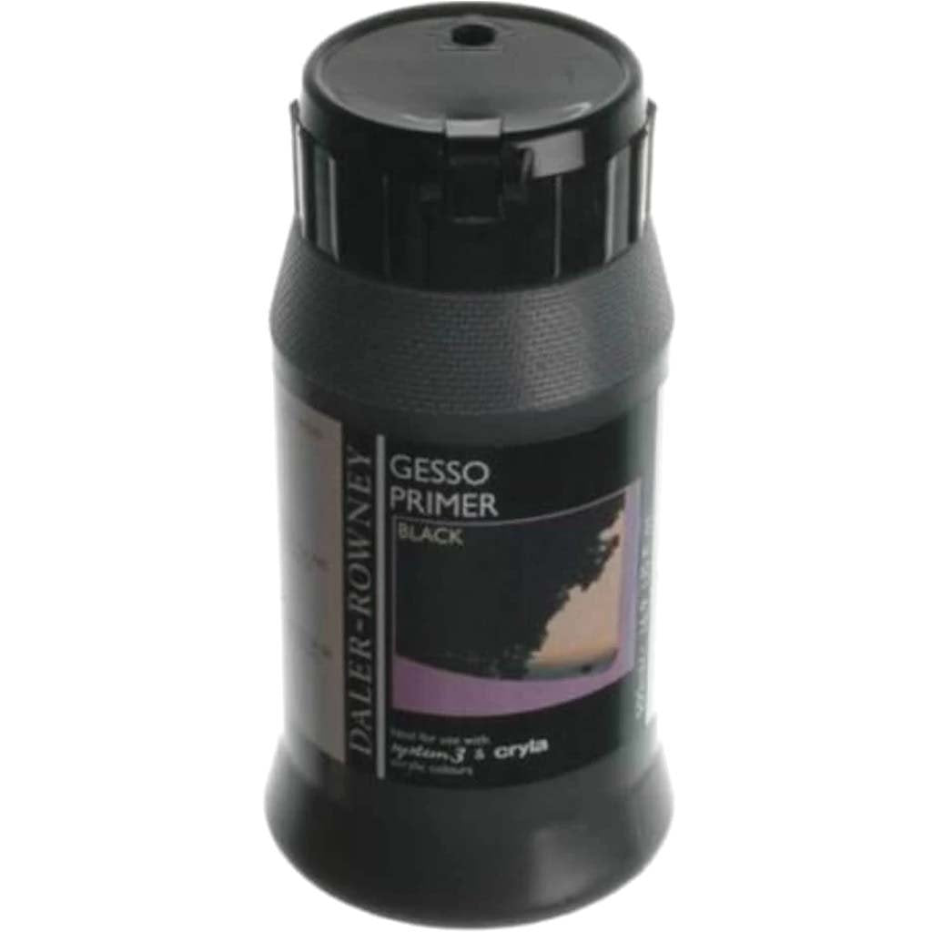 Daler Rowney System 3 Acrylic Medium Gesso Primer Black