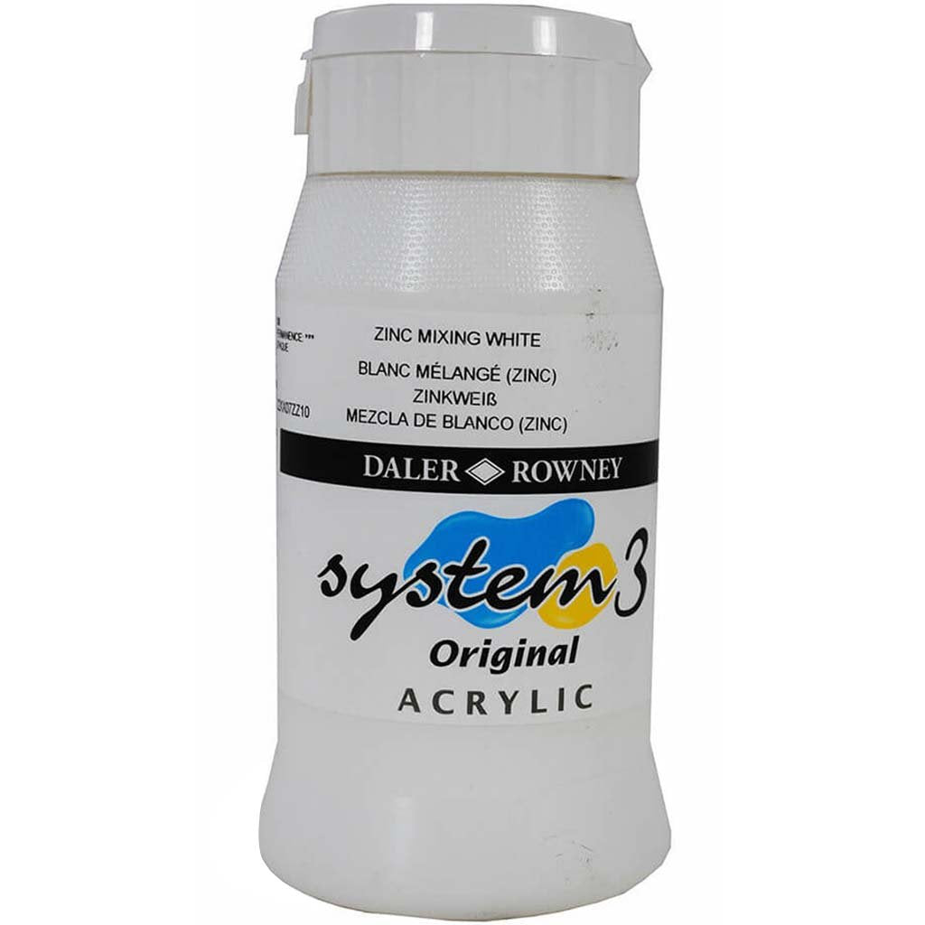 Daler Rowney System 3 Acrylic Paint 500ml Jar