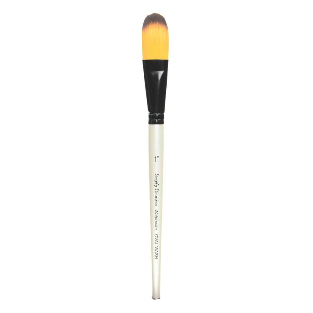 Simply Simmons  Watercolor Oval Wash Synthetic Brushes