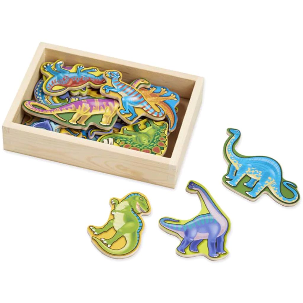 Wooden Dinosaur Magnets