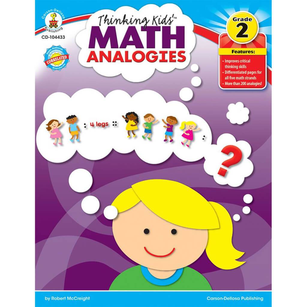 Thinking Kids Math Analogies Resource Book Grade 2