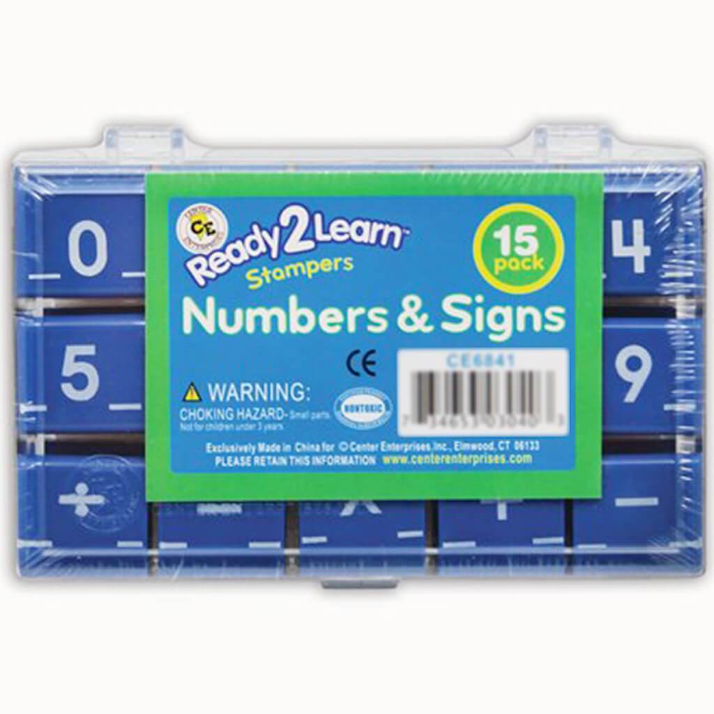 Ready 2 Learn Stampers Numbers &amp; Signs 1in