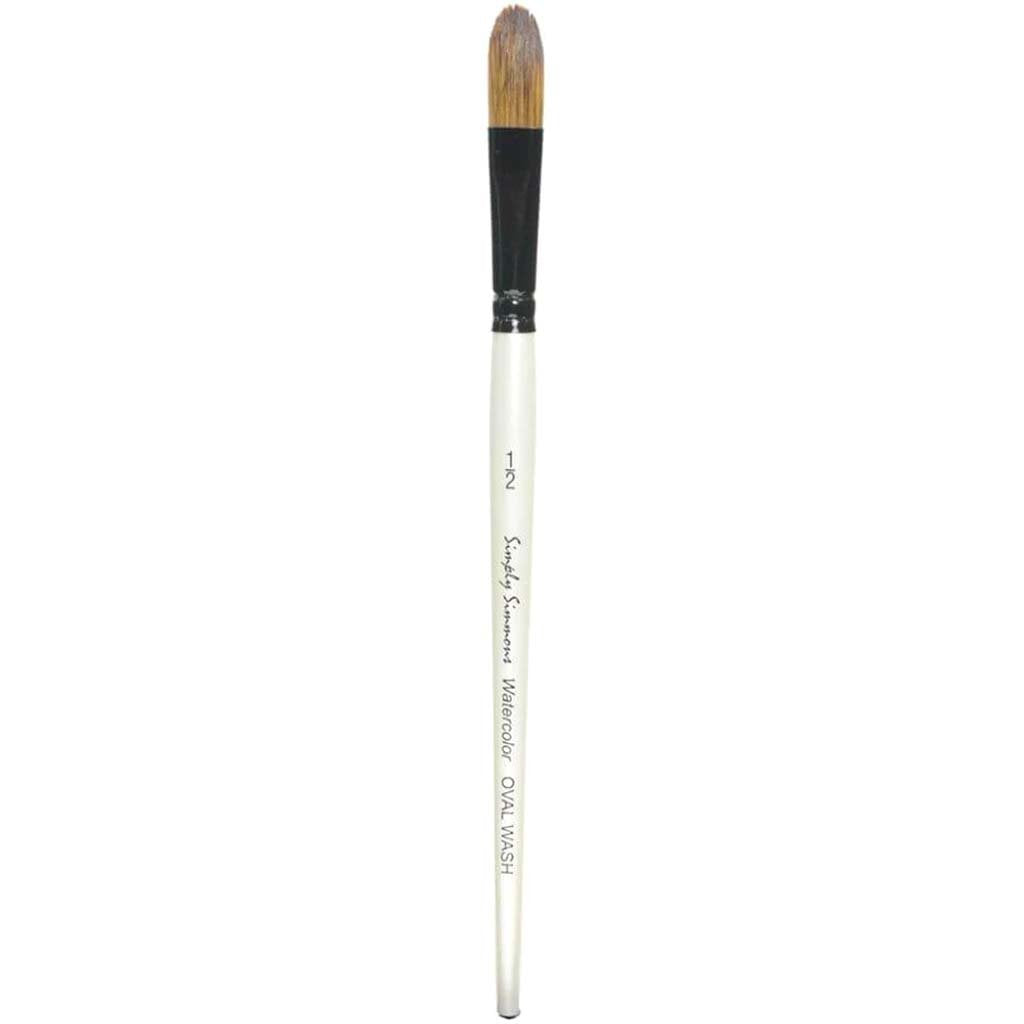 Simply Simmons Watercolor Oval Wash Pony Brushes