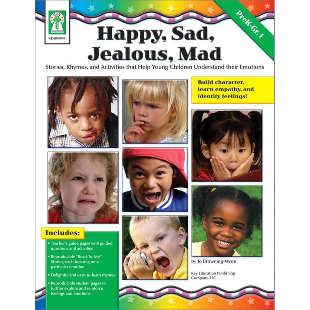 Happy, Sad, Jealous, Mad, Grades PreK - 1