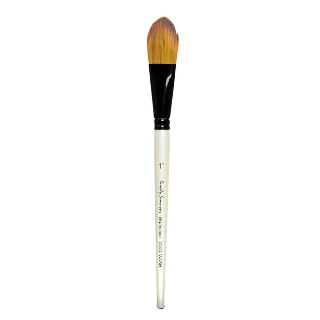 Simply Simmons Watercolor Oval Wash Pony Brushes