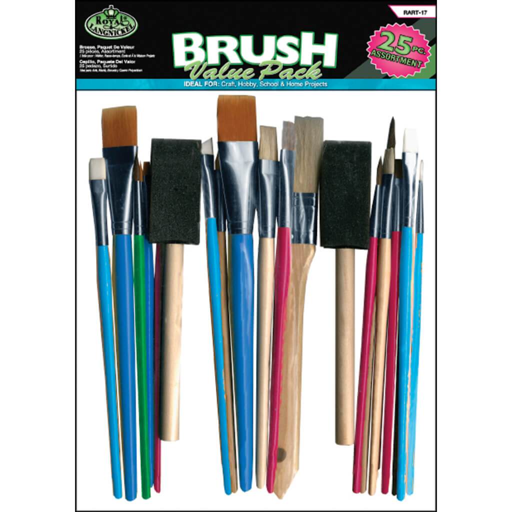 Art &amp; Craft Brush Value Pack 25pc 