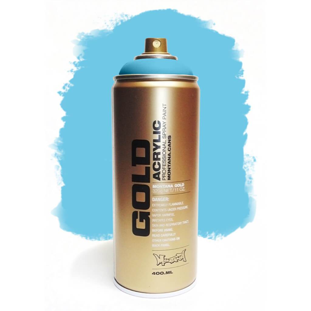 Montana GOLD Acrylic Spray Paint 400ml Blue Magic