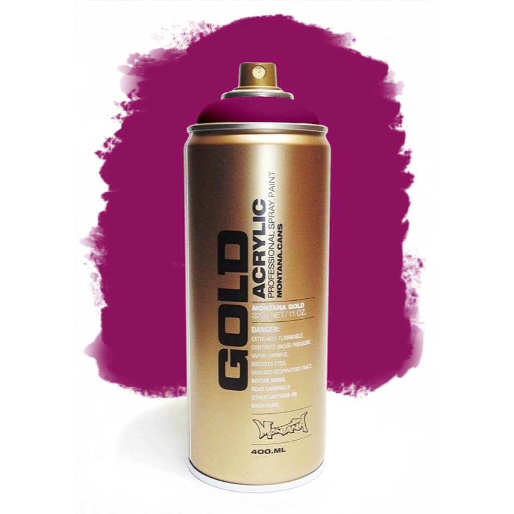 Montana Gold Acrylic Professional Spray Paint - Gleaming Pink, 400 ml Can