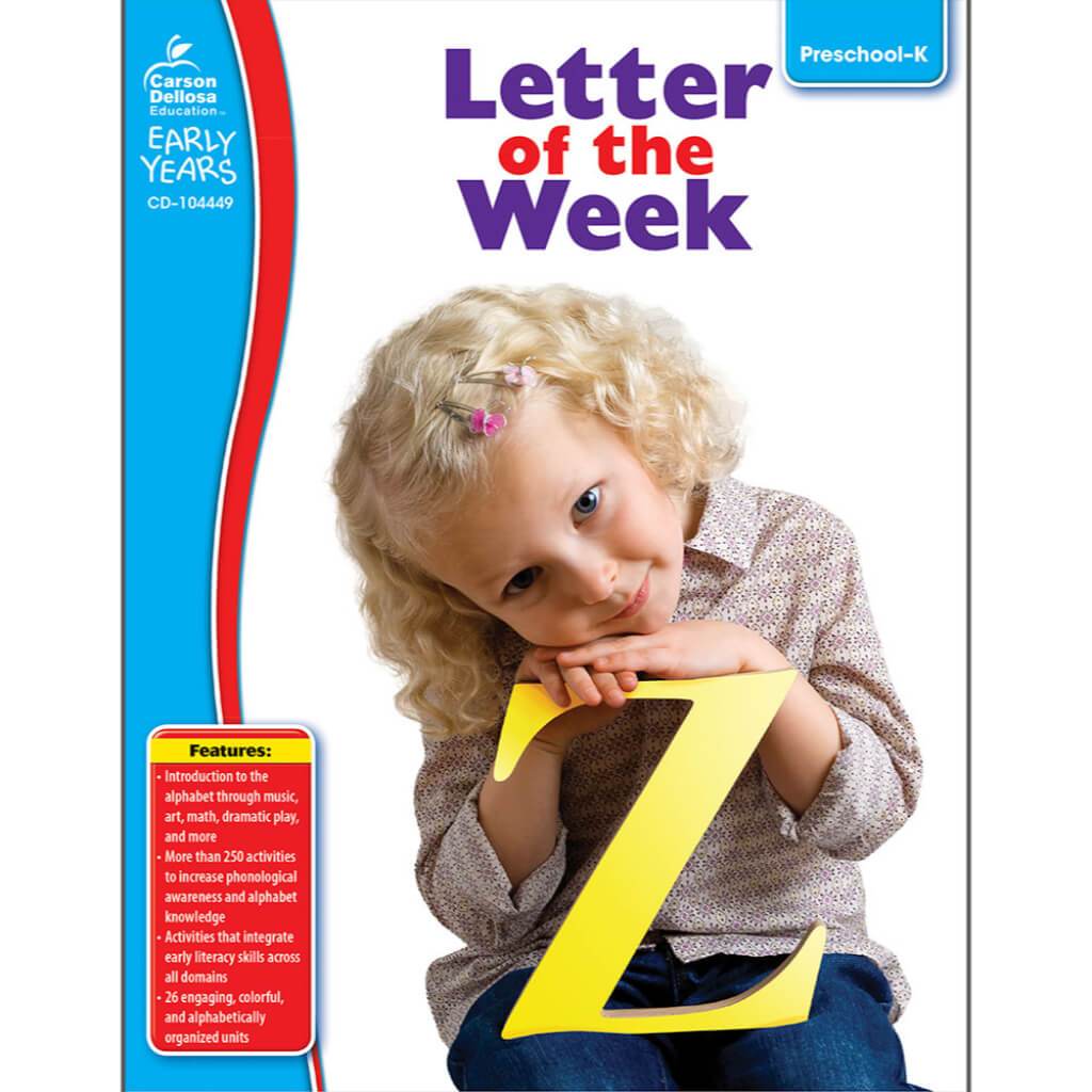 Letter Of The Week Resource Book Grade Pk-K 