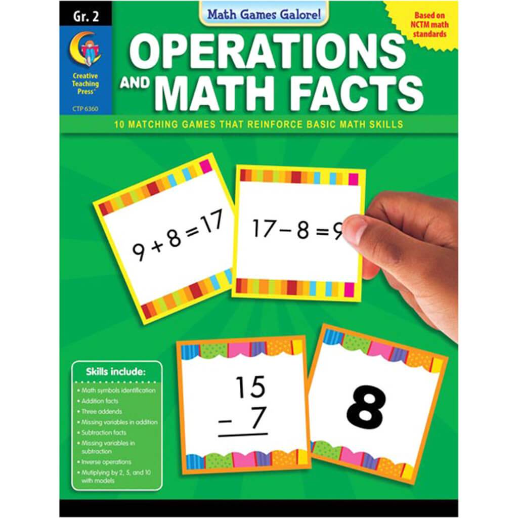 Math Games Galore: Operations and Math Facts Book