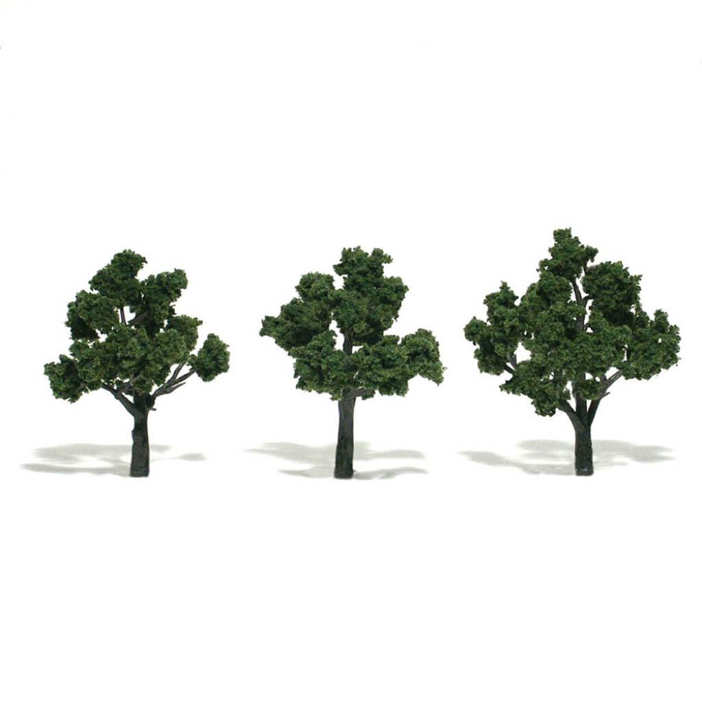 Realistic Trees Medium Green 3in - 4in 