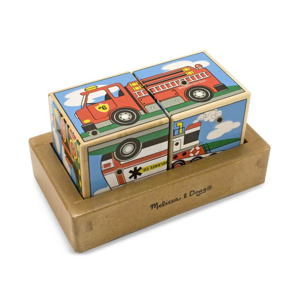 Wooden Vehicle Sound Blocks 