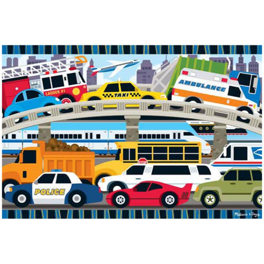 Traffic Jam Floor Puzzle 24 Pc 