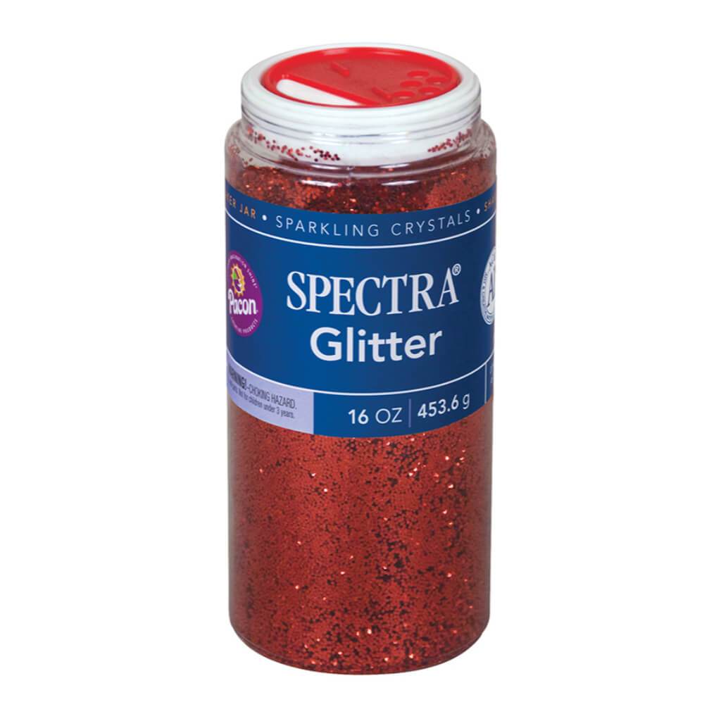 Spectra Glitter 16oz Red