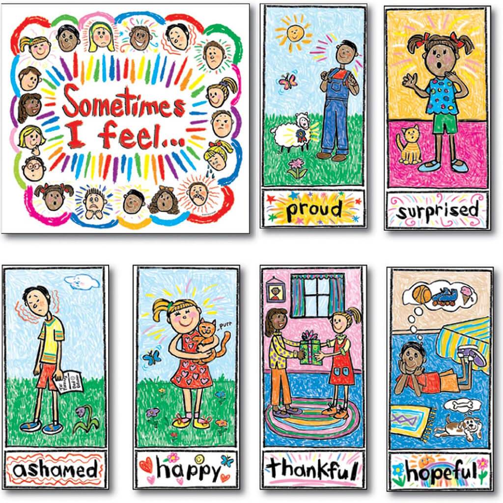 Emotions: Kid-Drawn Bulletin Board Set