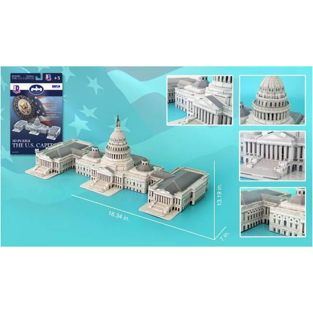 US Capitol 3D Puzzle 132pcs