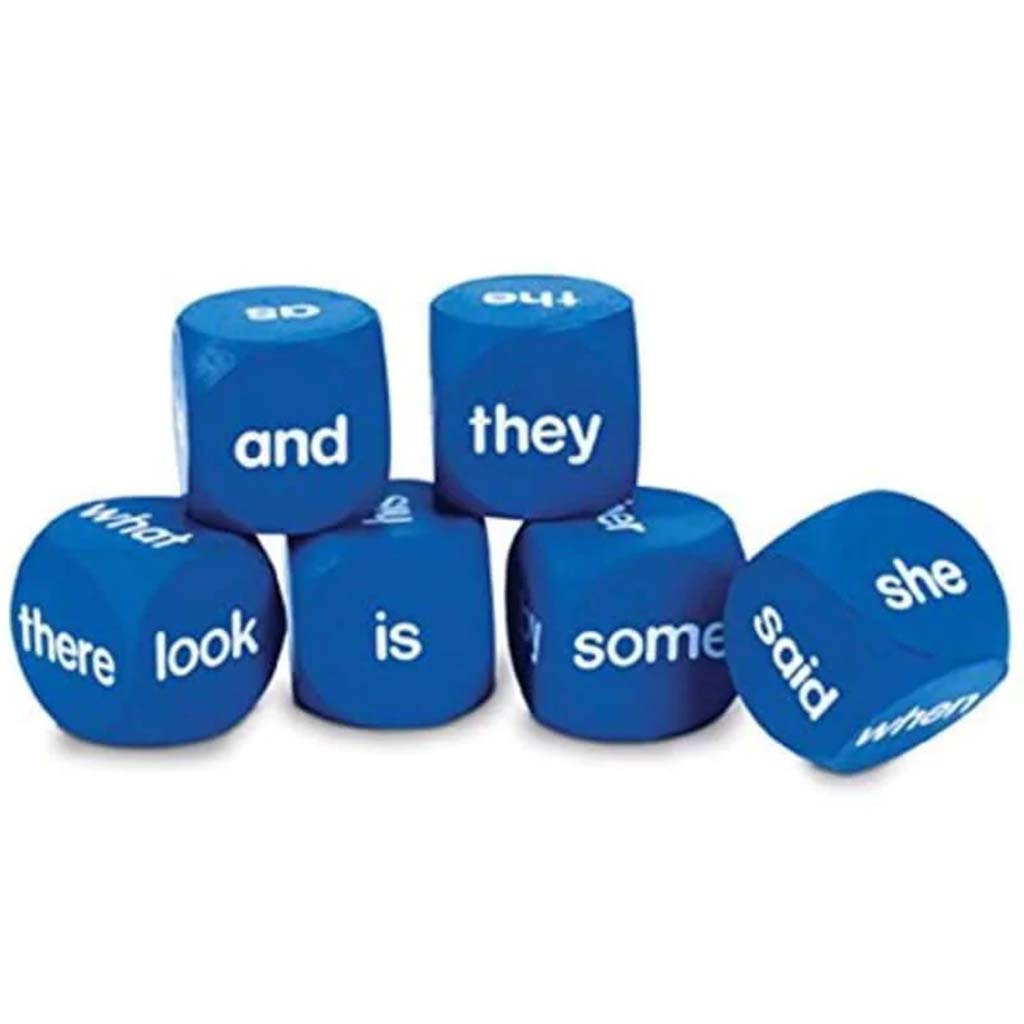 Sight Word Cubes Set Of 6