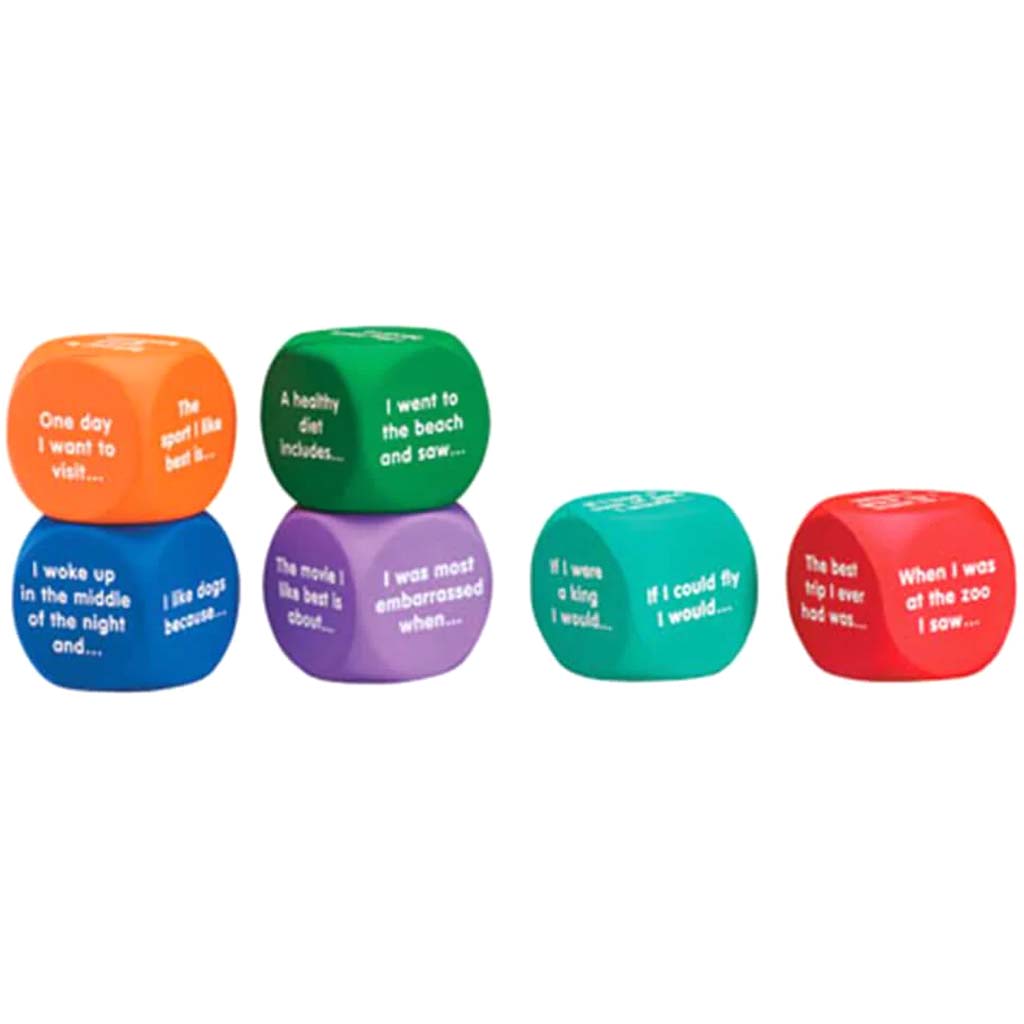 Writing Prompt Cubes Set of 6 