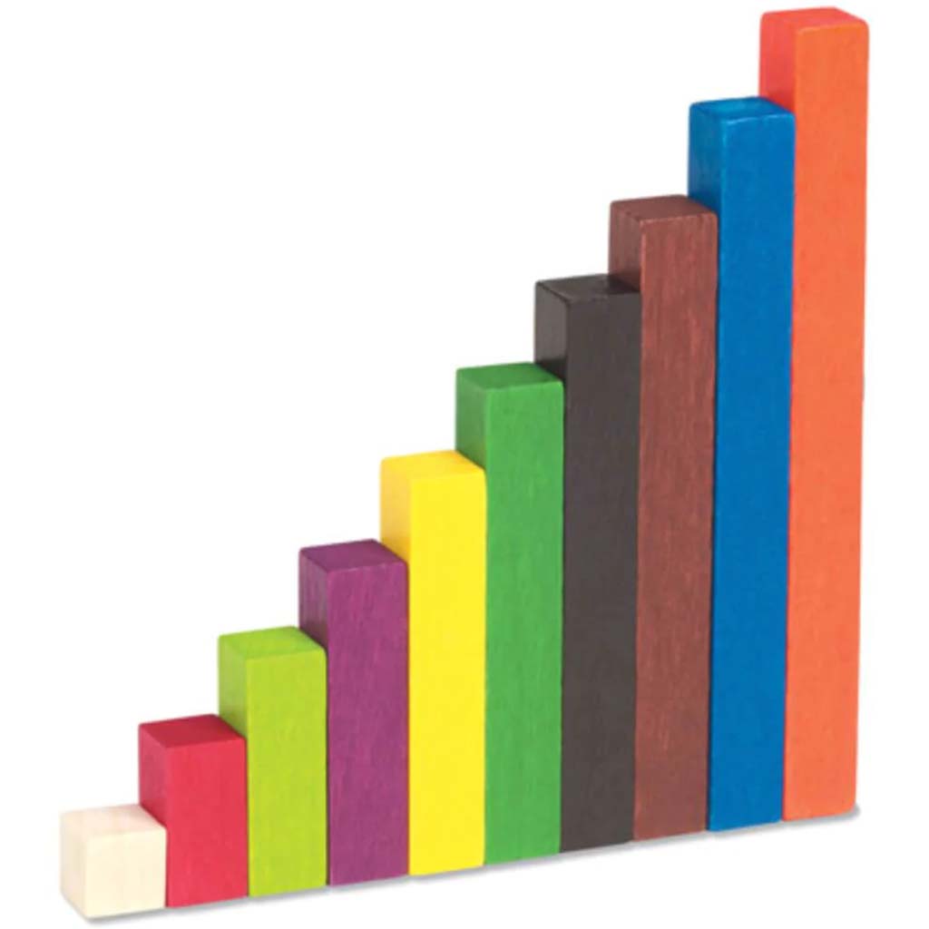 Cuisenaire Rods Wood Set with Activity Guide 