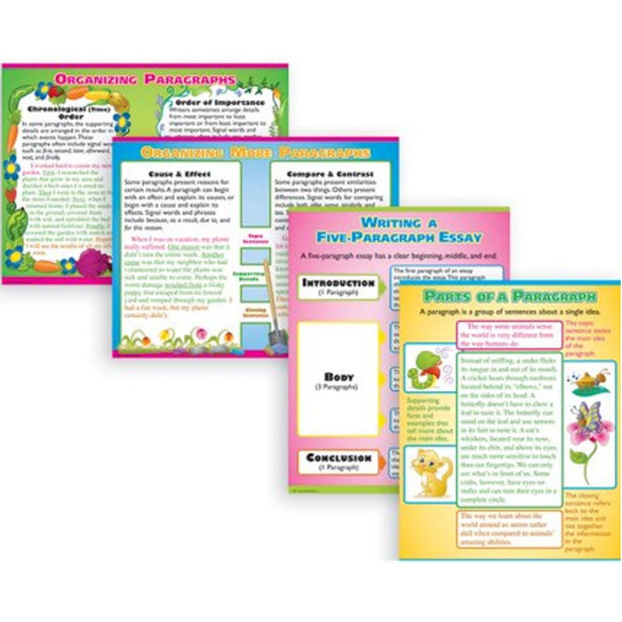 Writing Paragraphs & Essays Poster Set