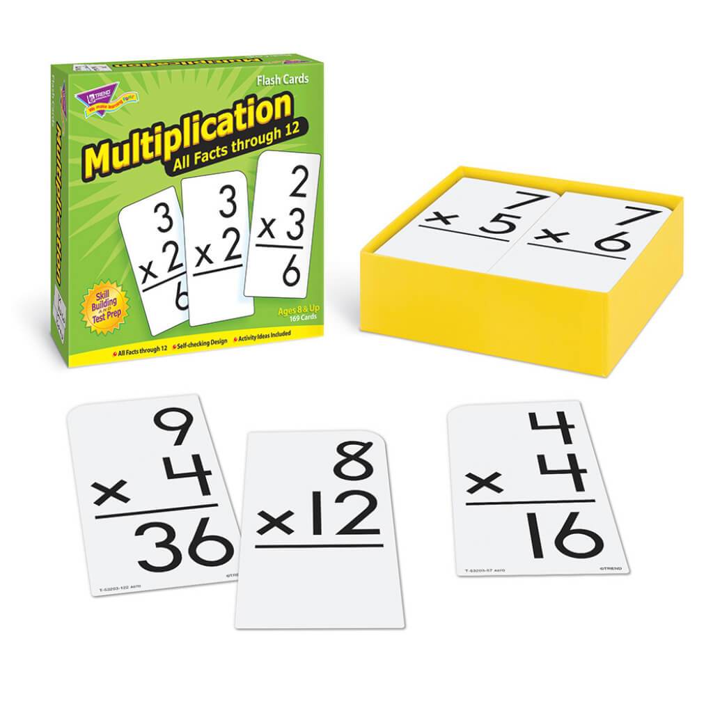 Flash Card Multiplication 0-12 