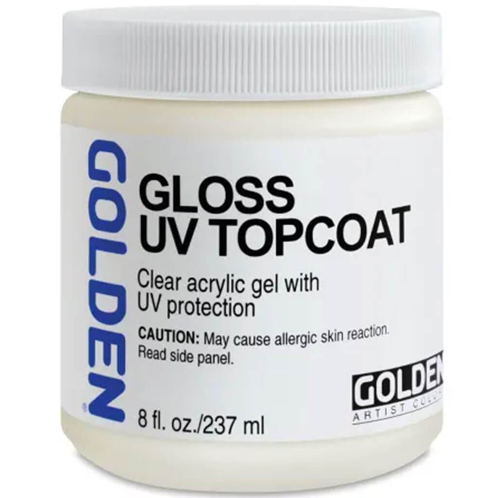 Golden Gel Topcoat with UVLS Gloss 8oz