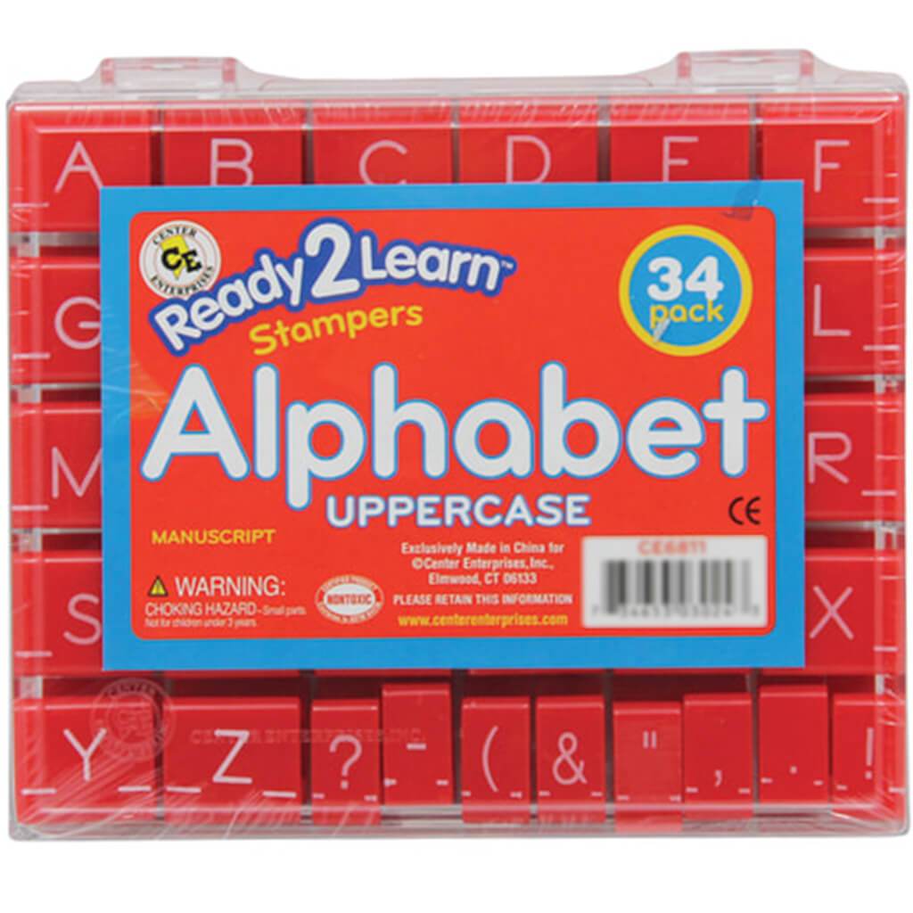 Ready 2 Learn Uppercase Manuscript Alphabet Stamp 1in