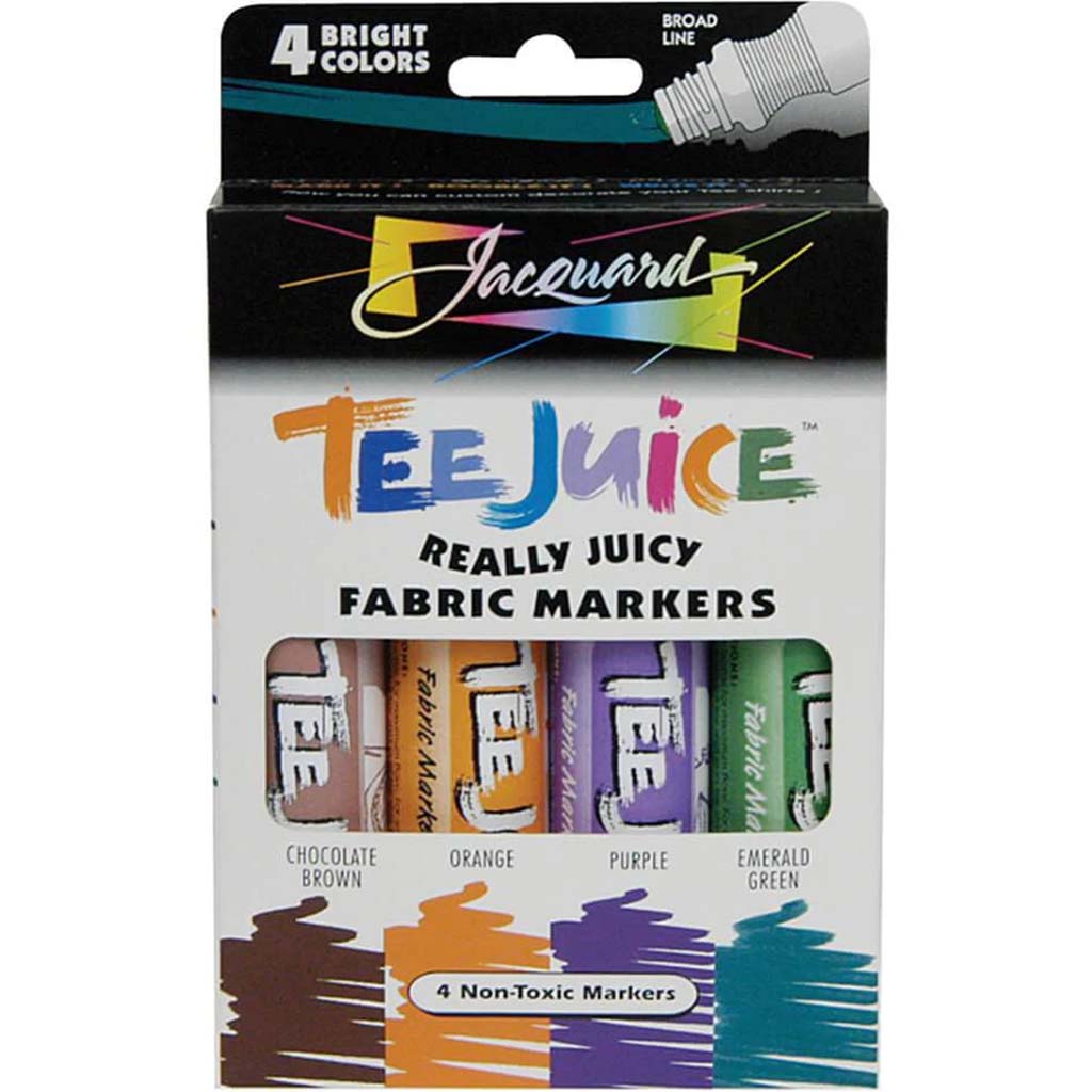 TEE JUICE FABRIC MARKERS BRIGHT COLORS