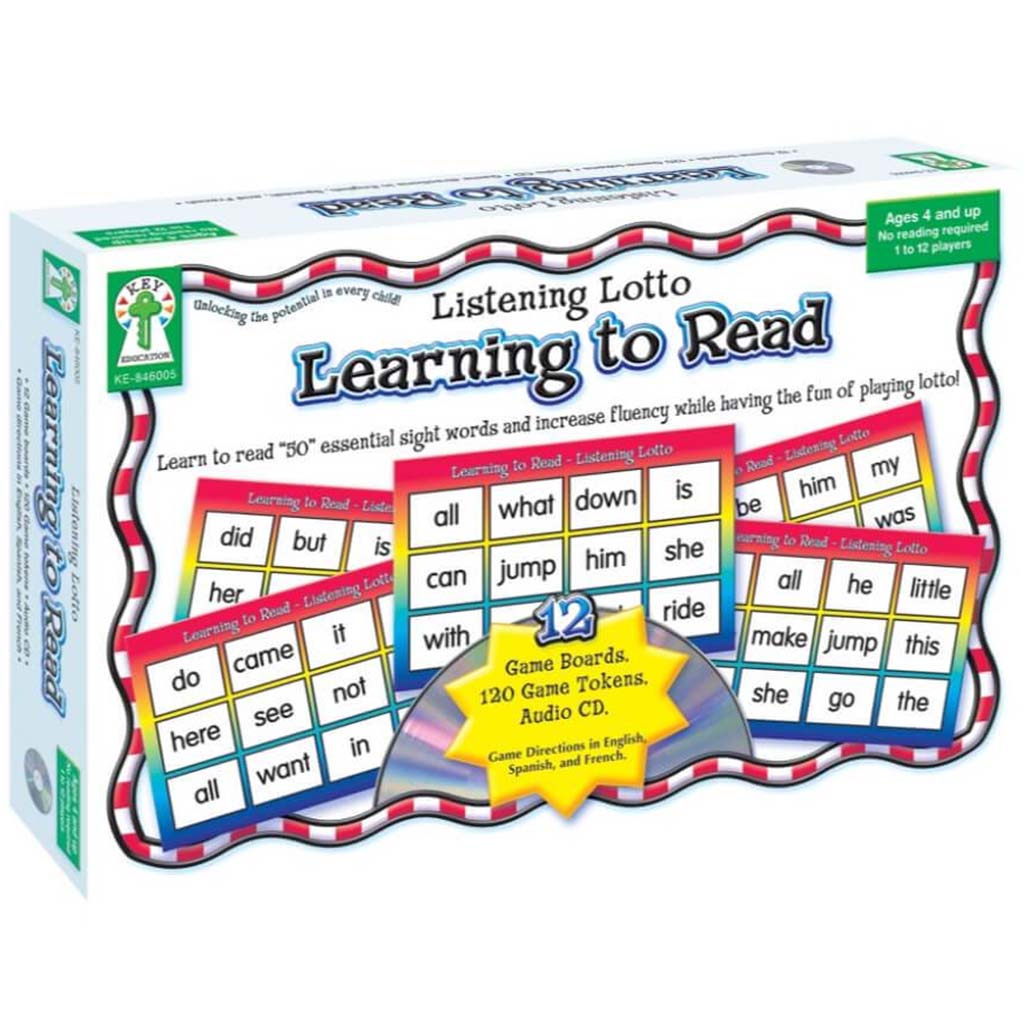 Learning To Read Manipulatives Listening Lotto 