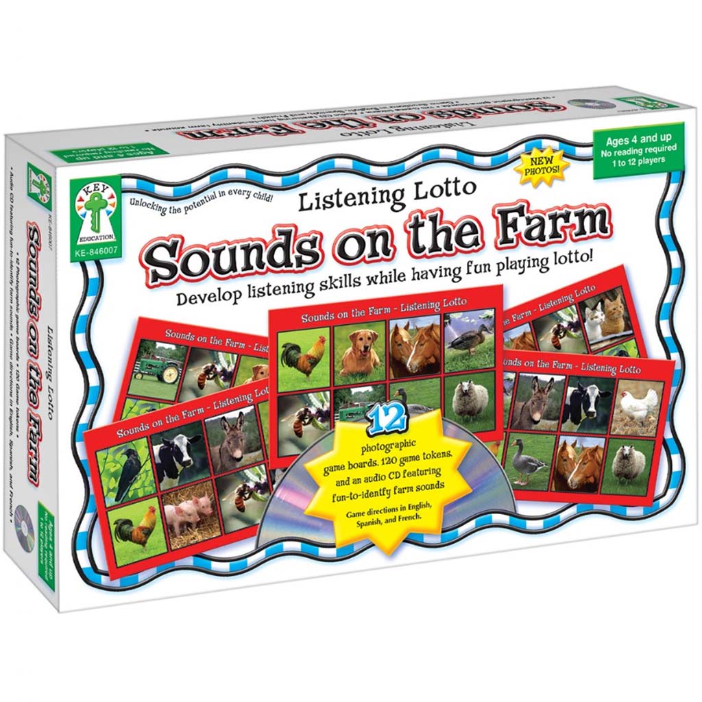 Listening Lotto Sounds On The Farm Board Game 