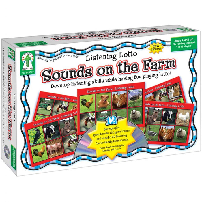 Listening Lotto Sounds On The Farm Board Game 
