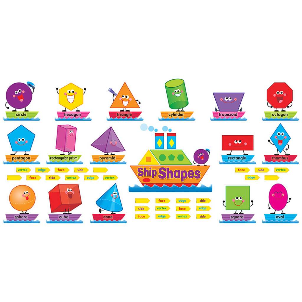 Ship Shapes &amp; Colors Bulletin Board Set 