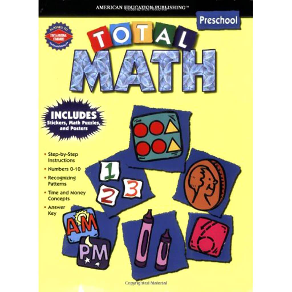 Total Math Workbook Grade PK