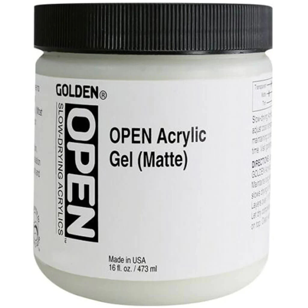 Golden Open Acrylic Gel Medium Matte 16oz