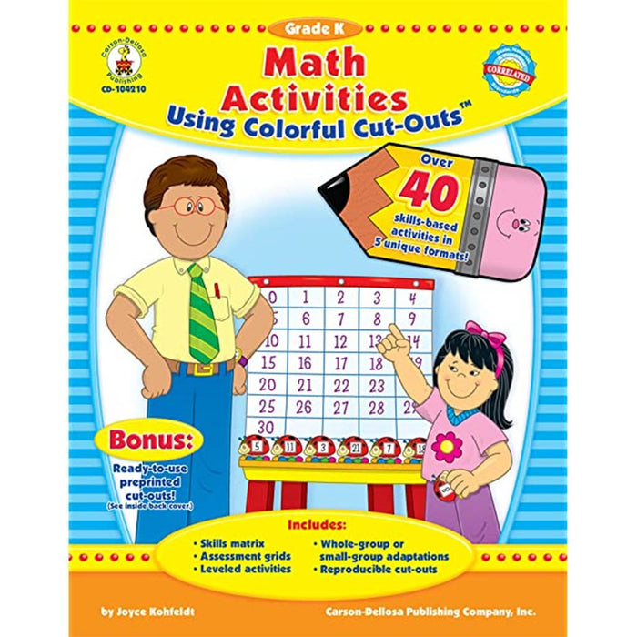 Math Activities Using Colorful Resource Book Grade K