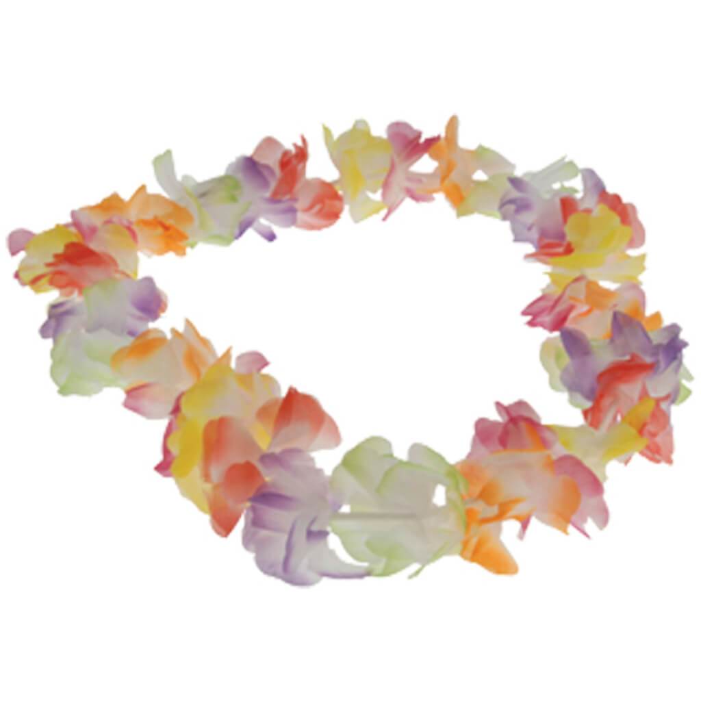 MEDIUM PETAL LEIS/RAINBOW 