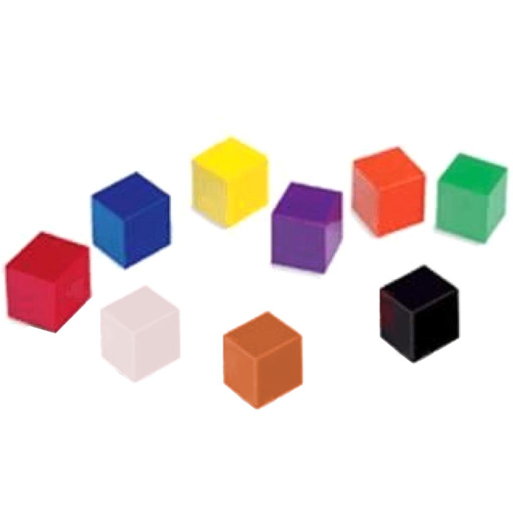 Plastic One-Inch Cubes K-9