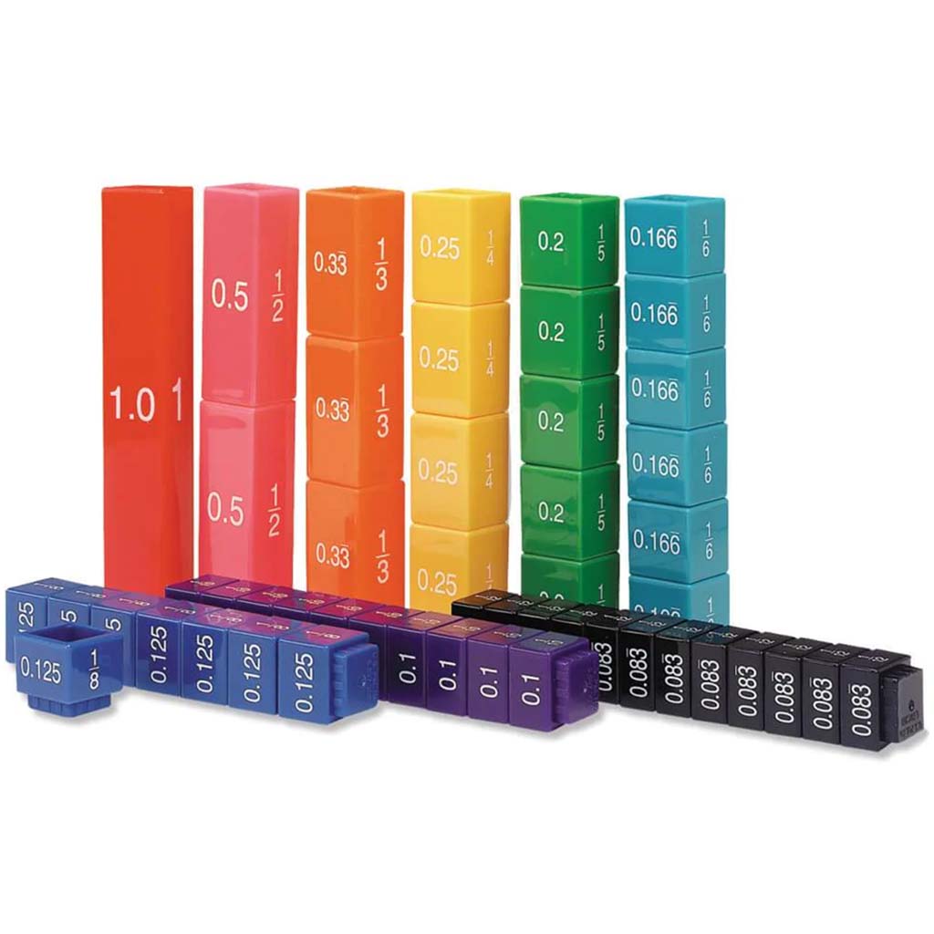 Fraction Tower Cubes Equivalency Set of 51