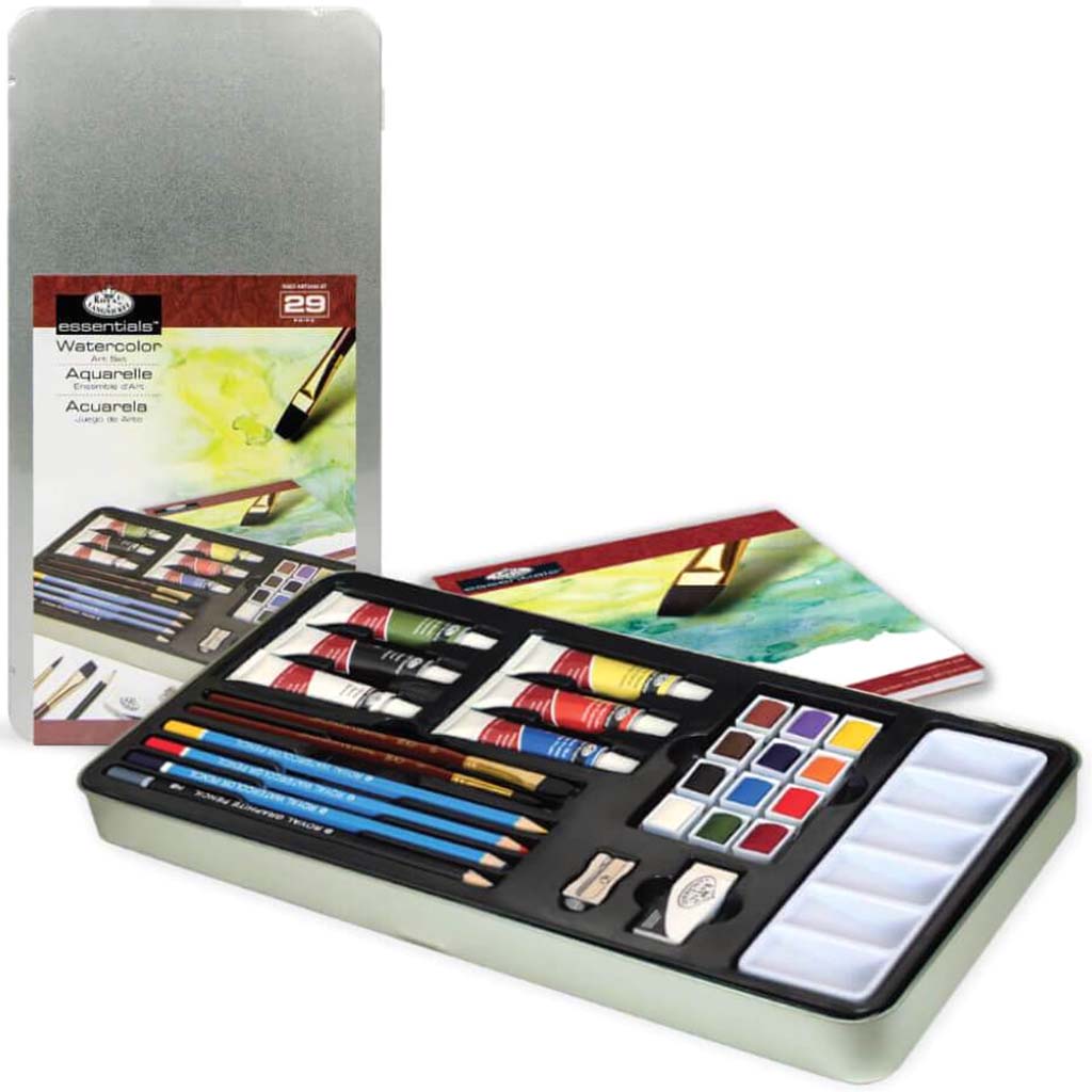 Watercolor Painting Tin Art Set 29pc 