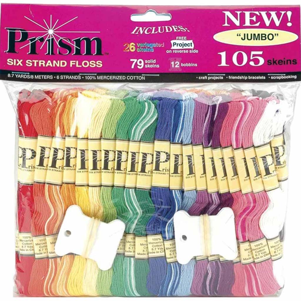 DMC Prism 6-Strand Floss Jumbo Pack 8.7yd 105pc Assorted Colors