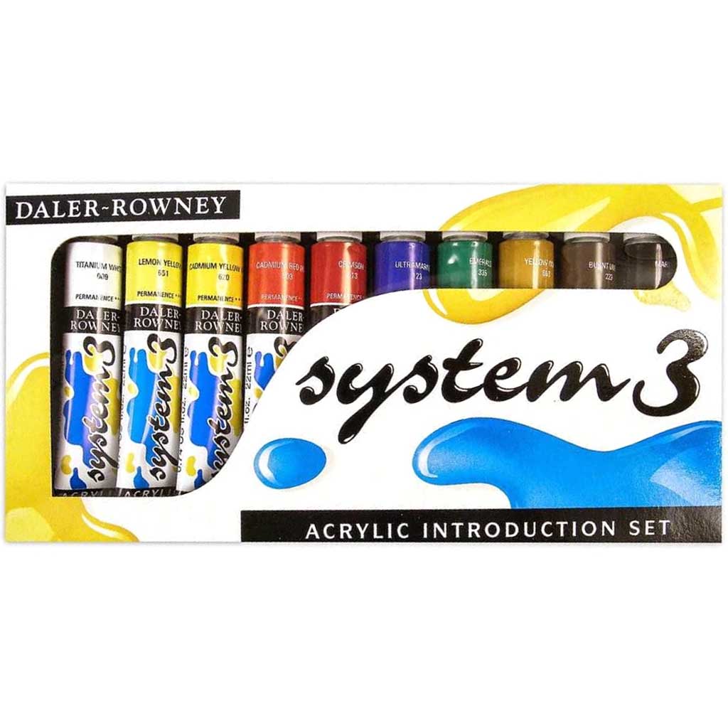 System 3 Original Acrylic Introduction Set 10xx 22ml 