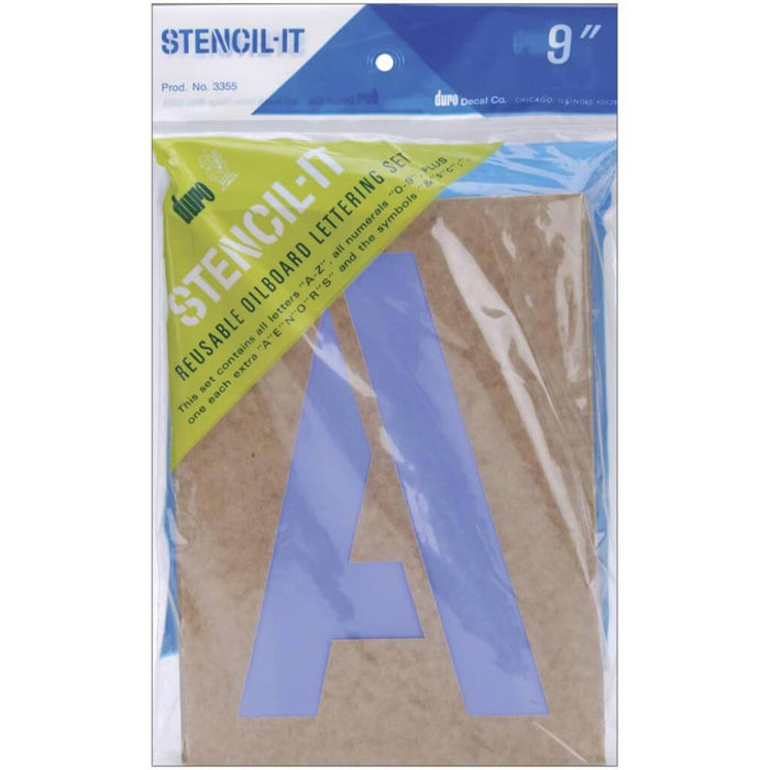 Stencil-It Reusable Lettering Set 9in