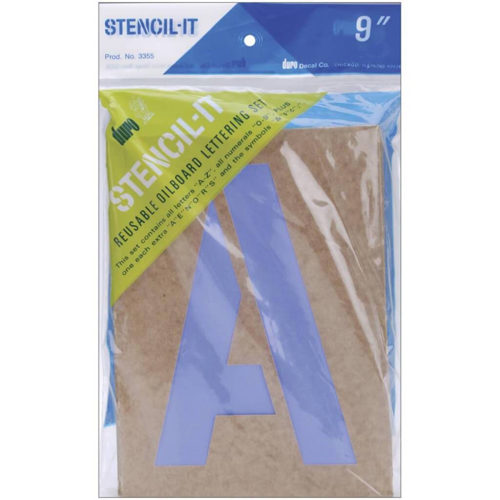 Stencil-It Reusable Lettering Set 9in