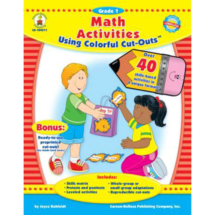 Math Activities Using Colorful Cut-Outs, Grade 1